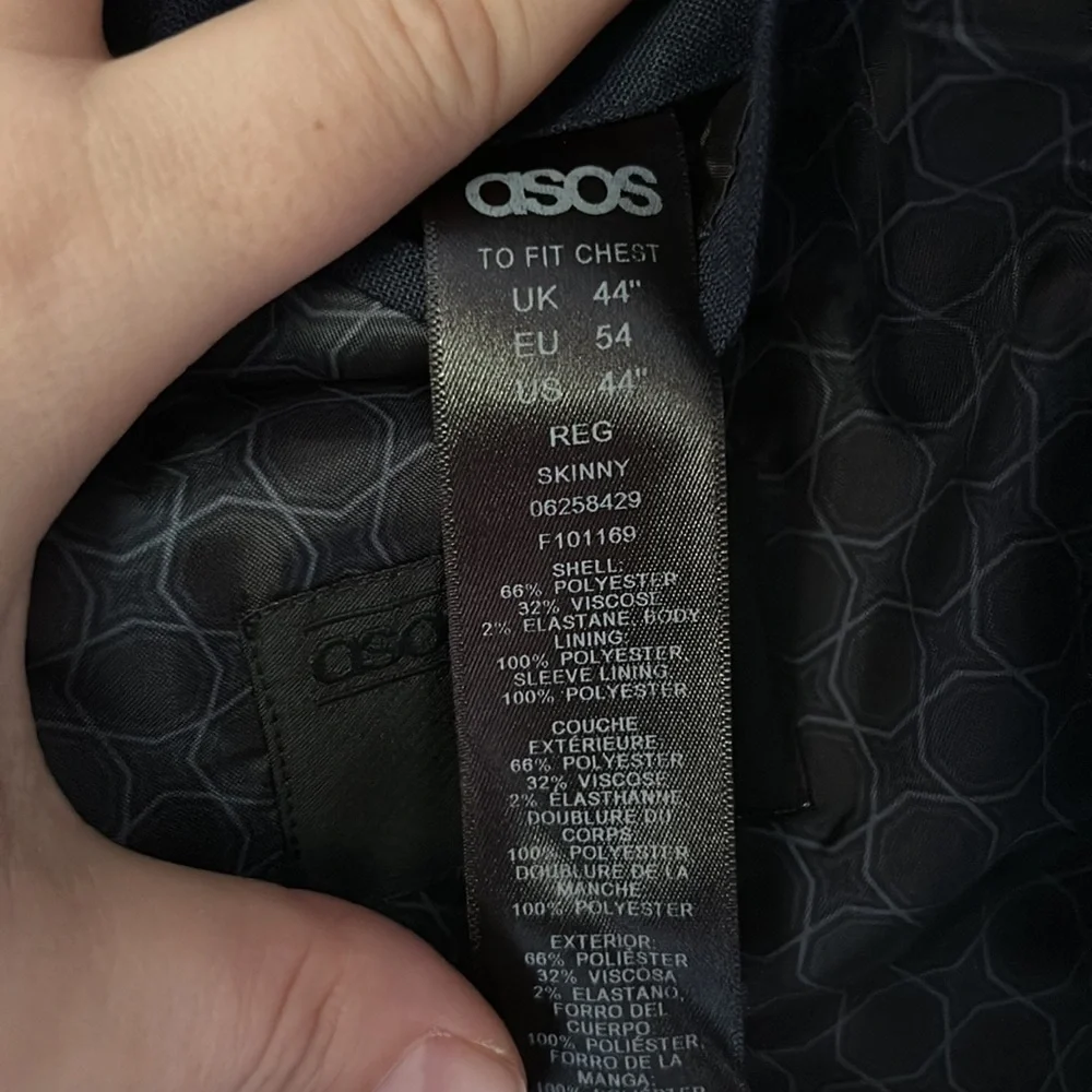ASOS Men’s Navy Skinny Suit Jacket